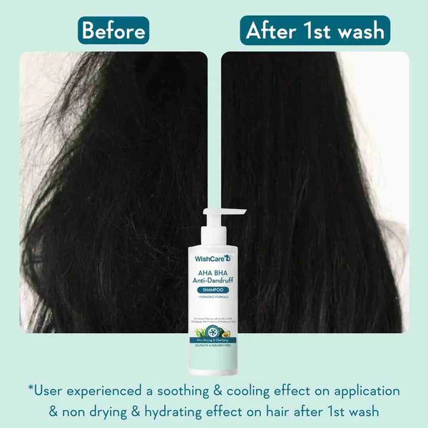 WishCare Hydrating AHA BHA Anti Dandruff Shampoo 250ml image 5