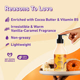 Plum BodyLovin' Vanilla Caramello Body Lotion  Cocoa Butter & Vitamin B5 For Deep Moisturization :- 240 ml image 4