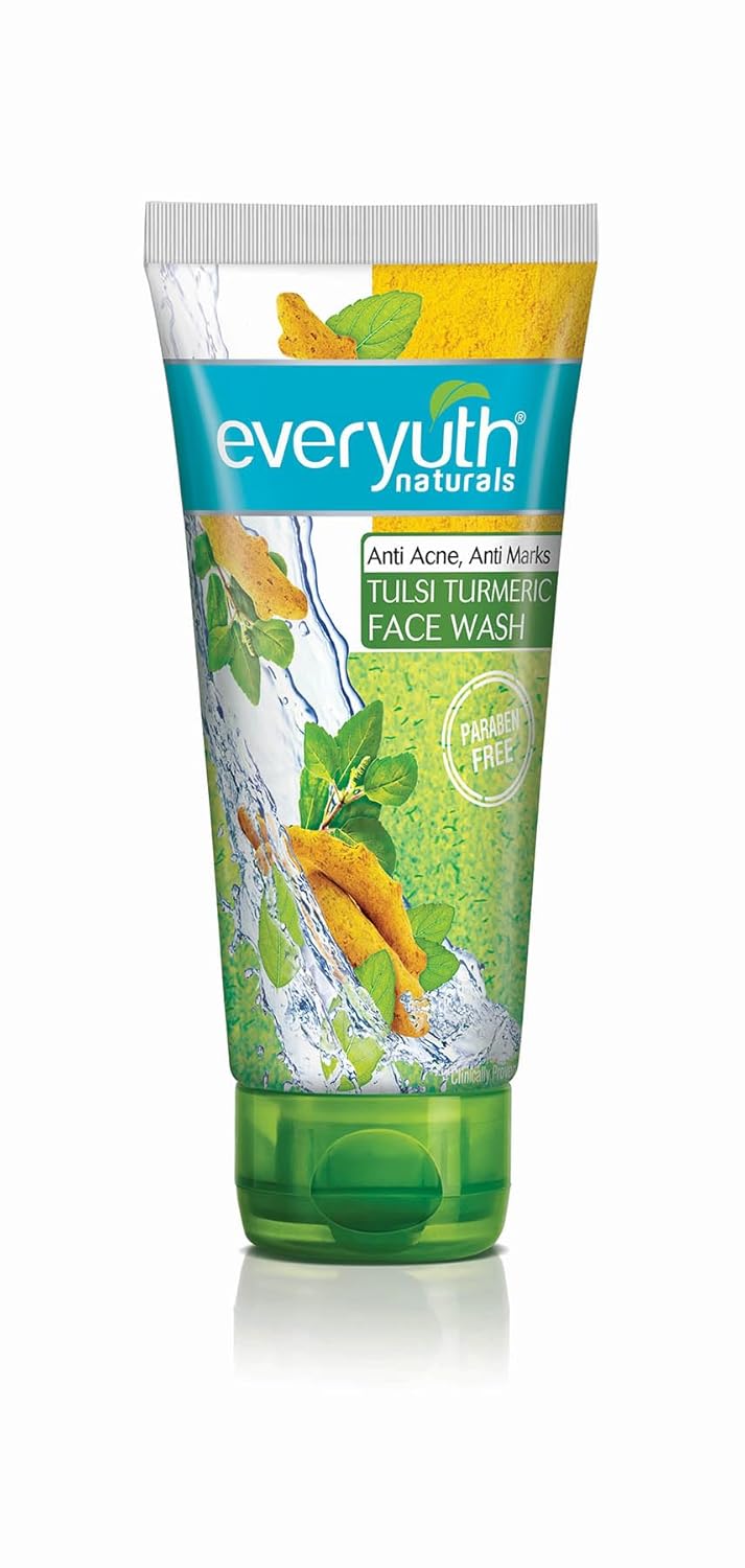 Everyuth Naturals Anti Acne, Anti Marks Tulsi Turmeric Face Wash - 150G image 1