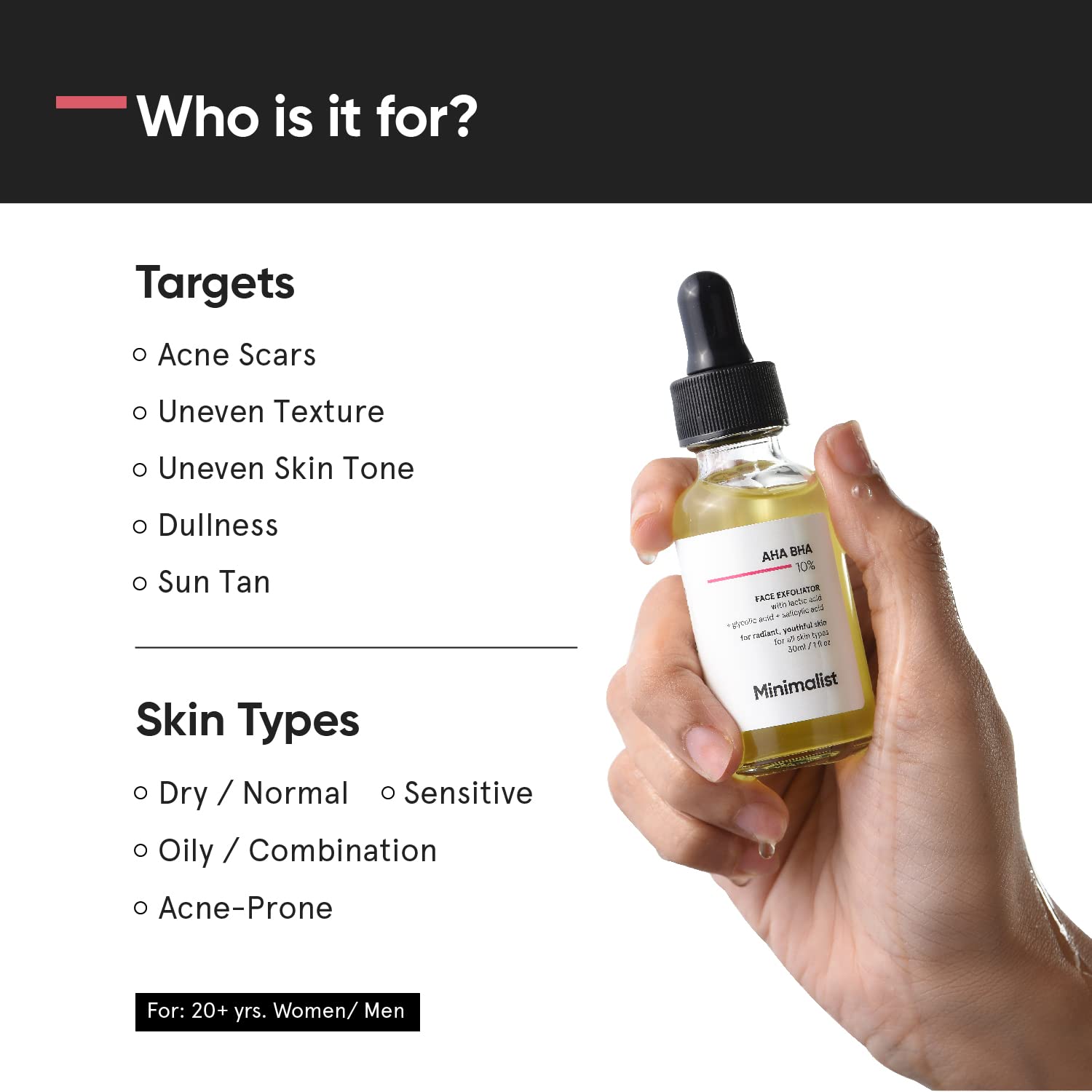 Minimalist 10% AHA BHA Exfoliating Serum-30ml image 2
