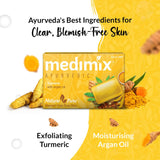 Medimix Ayurvedic Tumeric & Argan Oil Bathing Bar, 125 g (4 + 1 Offer Pack) image 4