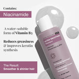 Bare Anatomy Ultra Smoothing Shampoo for Dry and Frizzy Hair  For Men & Women -250ml image 4