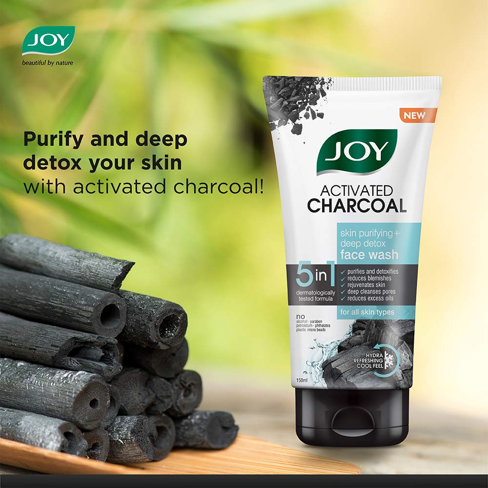 Joy  Charcoal Face Wash (150ml) image 2