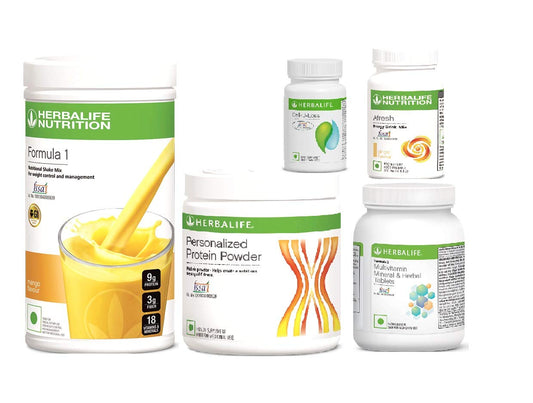 Herbalife Nutrition Weight Loss Combo of F1 Shake, PPP200, Multivitamin, Cell U Loss, Afresh Ginger image 1