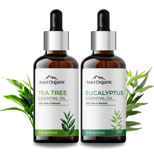 Aravi Organic  Tea Tree And Eucalyptus Essential Oil 15 ml image 1