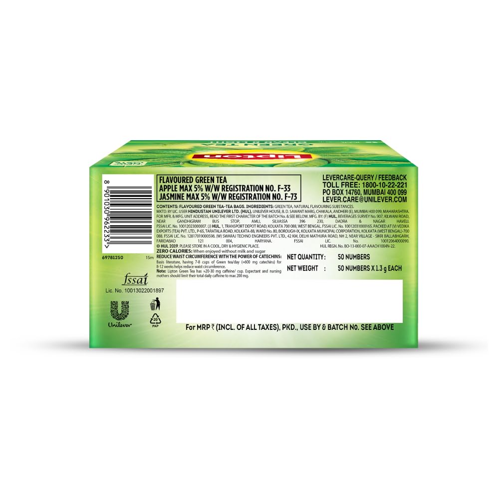 Lipton Clear & Light Green Tea Bags -25 Pcs, image 4