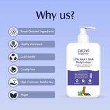 Aravi Organic 10% AHA + 1% BHA Body Lotion  Niacinamide and Shea Butter - 200 ml image 3