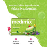 Medcimix Ayurvedic Natural Glycerine Bathing Bar, 125 g (4 + 1 Offer Pack) image 5