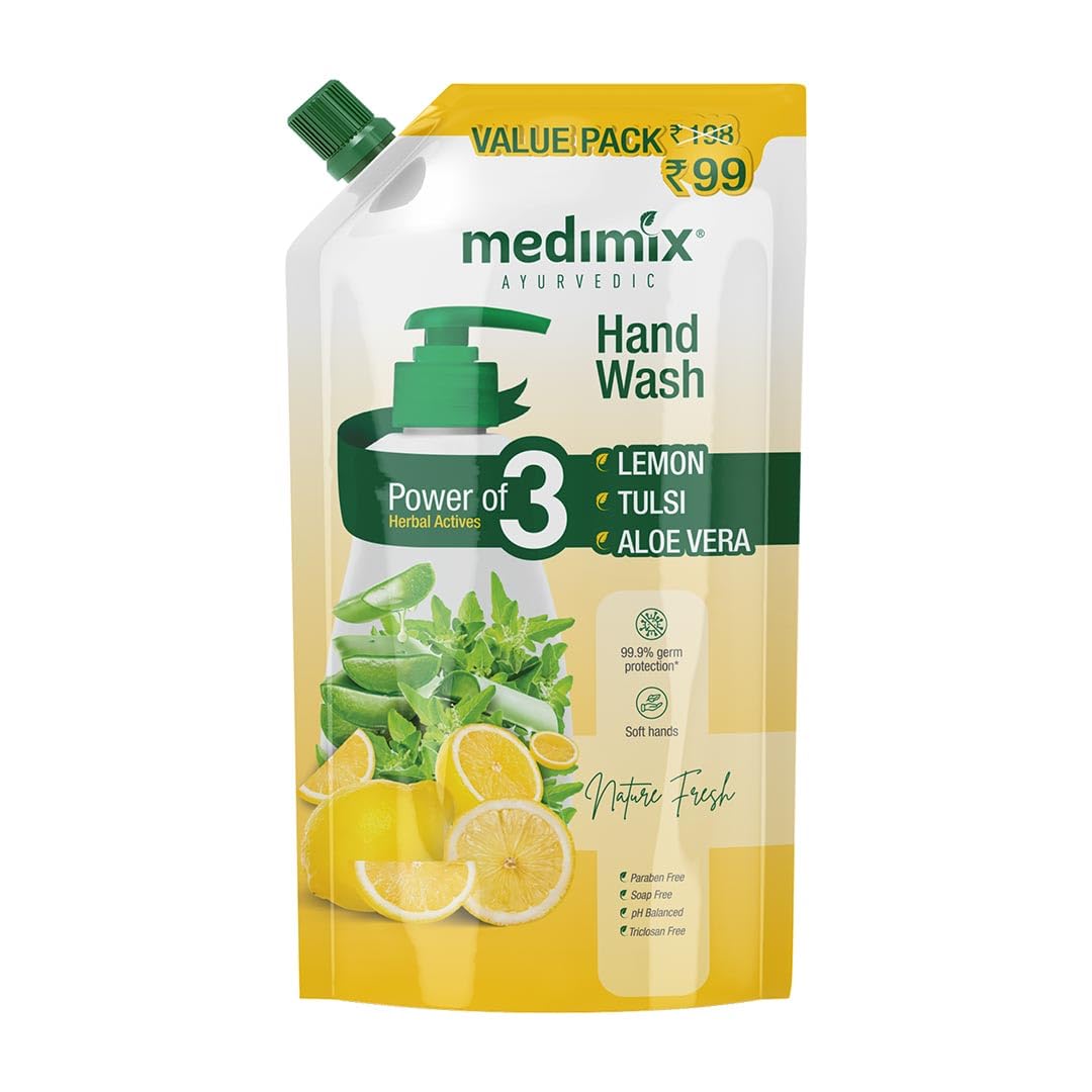 Medimix Ayurvedic Nature Fresh Hand Wash With Lemon, Tulsi & Aloe Vera 675ml image 1