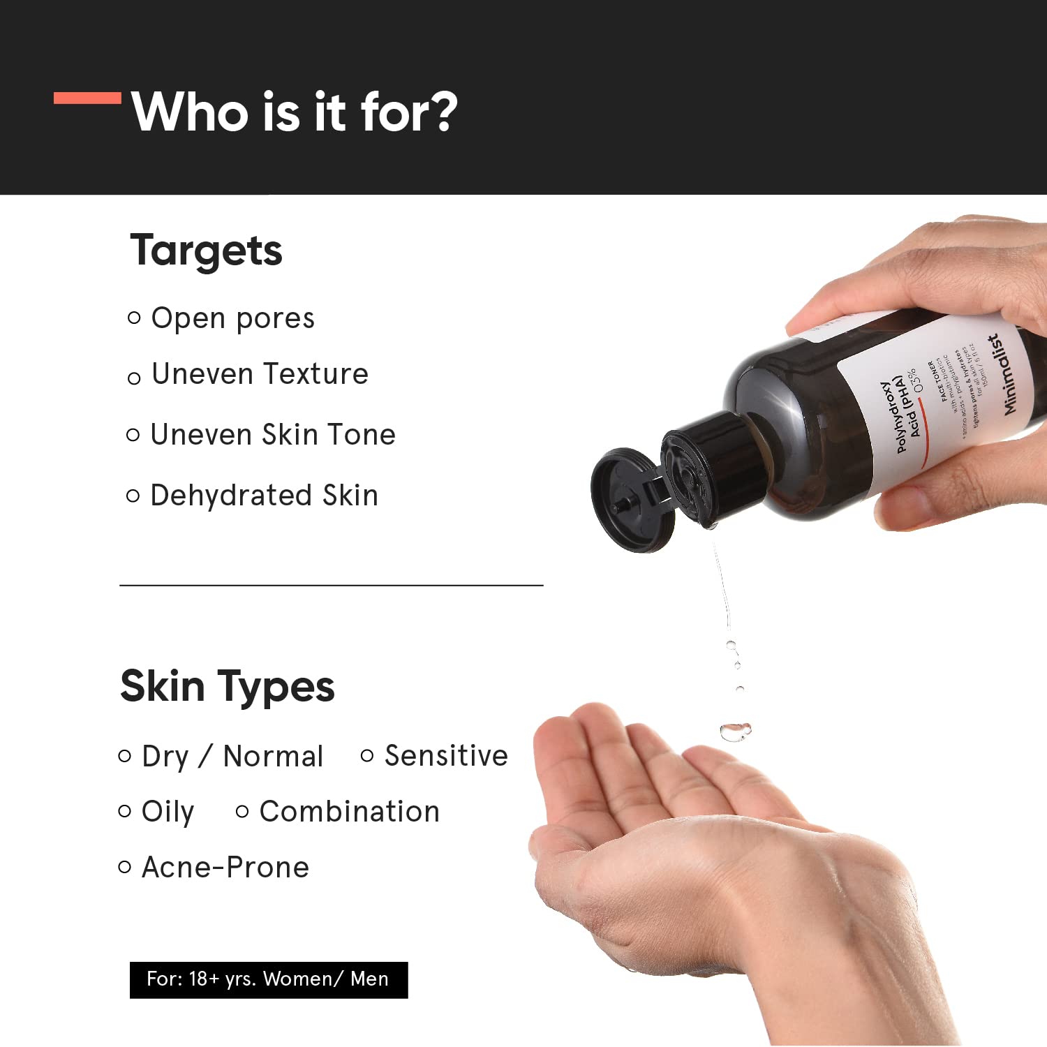 Minimalist Pha 3%Face Toner, 150 Ml | Hydrating Face Toner For Glowing Skin image 2