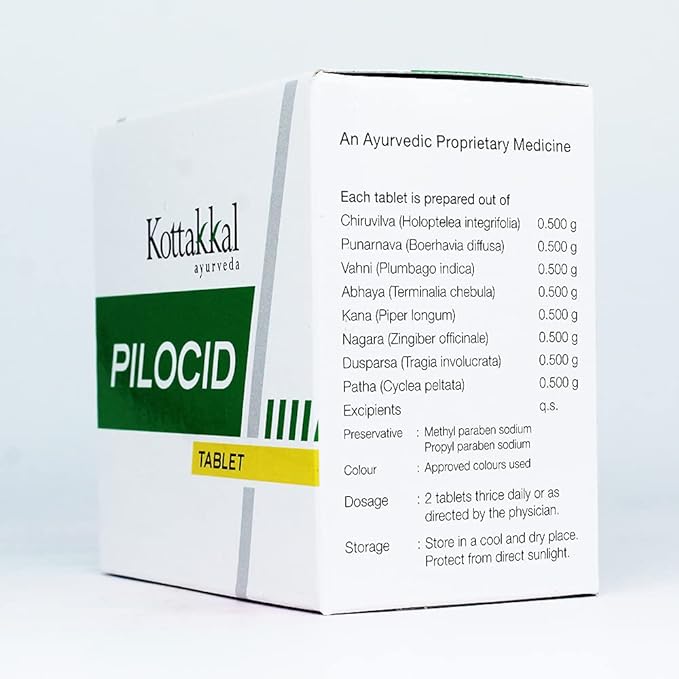 Kottakkal Arya Vaidyasala Pilocid Tablet - 100 Tabs image 2