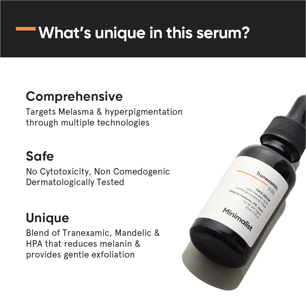 Tranexamic 3% Serum: Visibly Reduces Dark Spots & Hyperpigmentation image 3