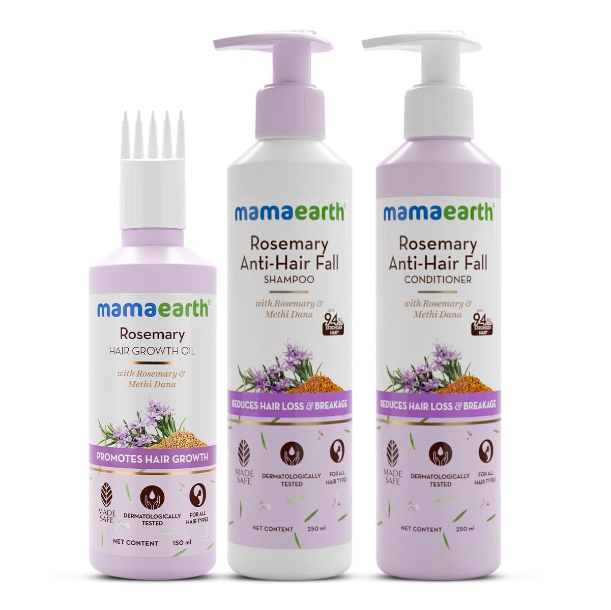Mamaearth Rosemary Hair Fall Control Kit - 650 ml image 1