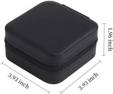 YouBella Jewellery Set of 2 Combo Organiser PU Leather Zipper Portable Storage Box (Pink & Black) image 4