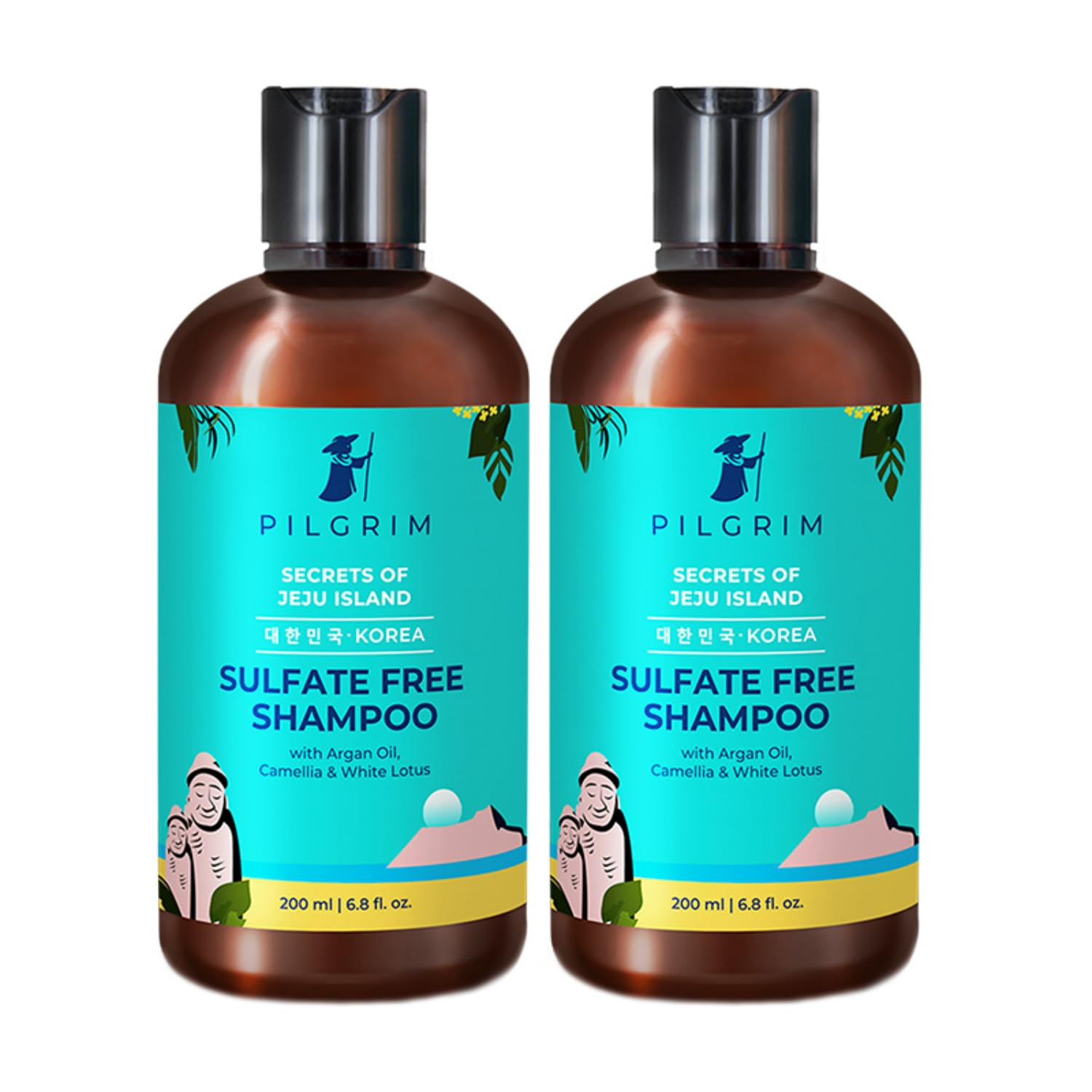 PILGRIM  Shampoo with Argan Oil Pack of 2 (200ml X 200ml) image 1