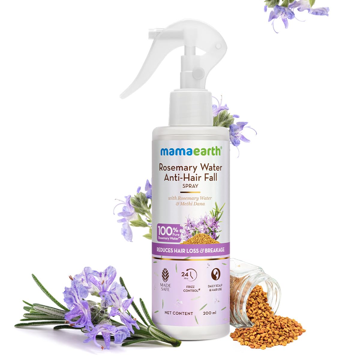 Mamaearth Rosemary Water Anti-Hair Fall Spray (200ml) image 2