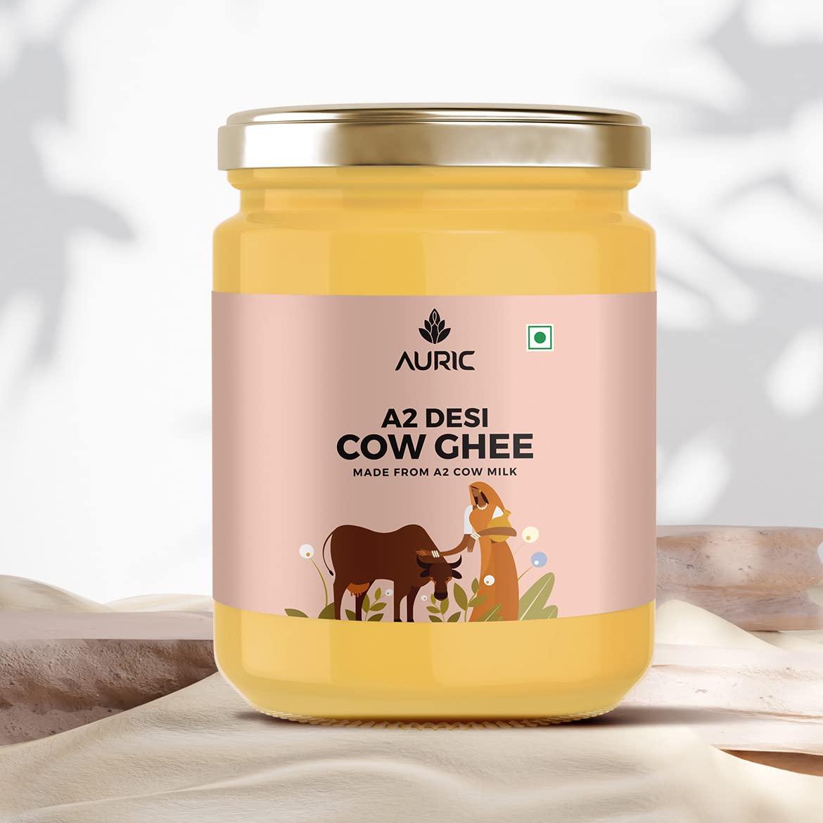 Auric Bilona Cow Ghee 1 Litre Glass Jar image 6