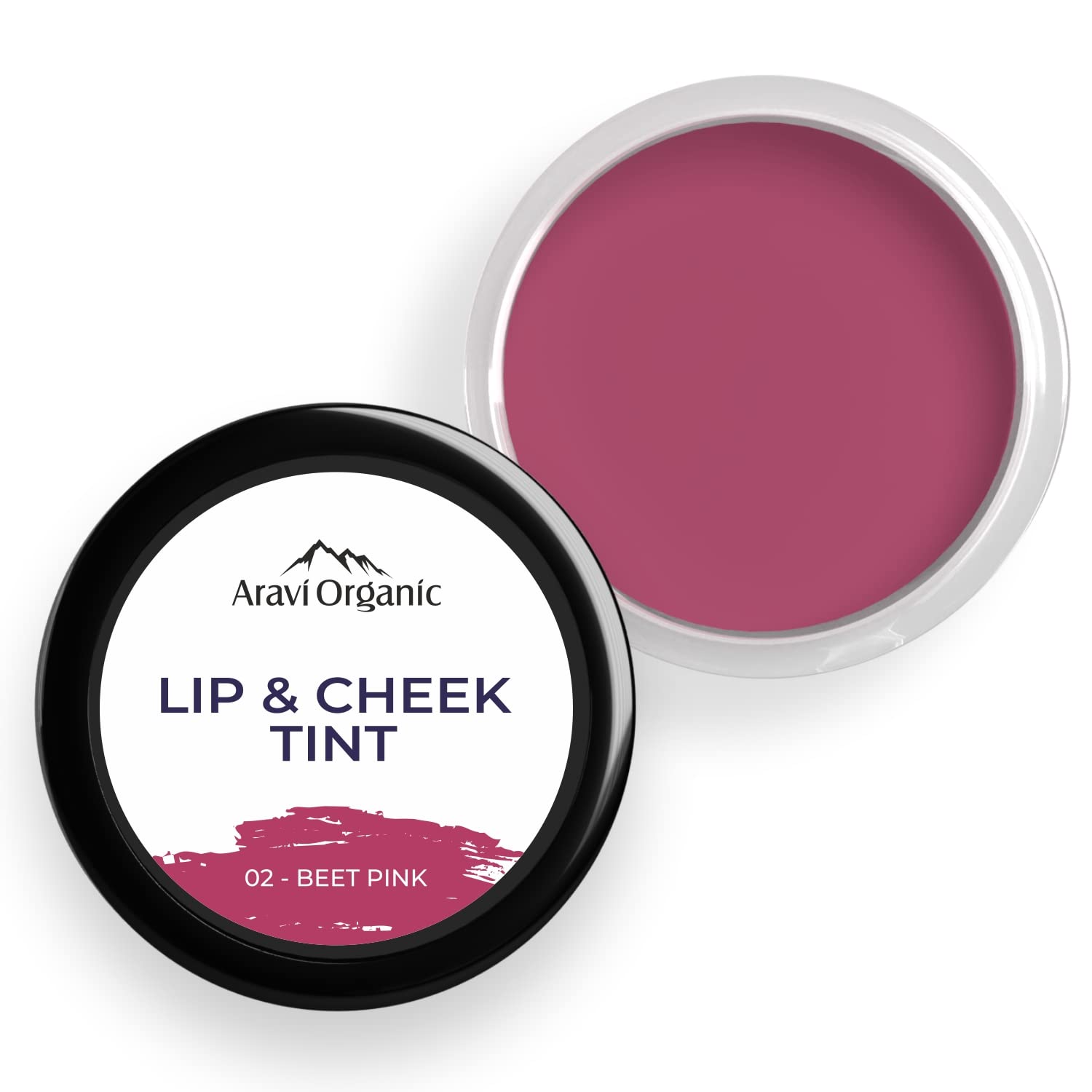 Aravi Organic Lip and Cheek TintChapped Lips, Blush & Eyeshadow Fo All Skin Types - 8 gm image 2