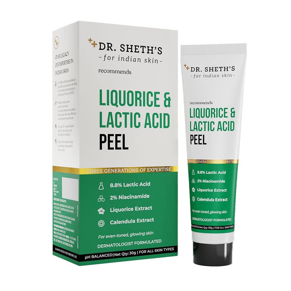 Dr. Sheth's Liquorice & Lactic Acid Peel Mask-30 gm image 1
