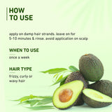 Plum Avocado Hair Mask For Frizzy, Curly And Wavy Hair With Avocado Oil, Argan Oil & Shea Butter :- 250Gm image 3