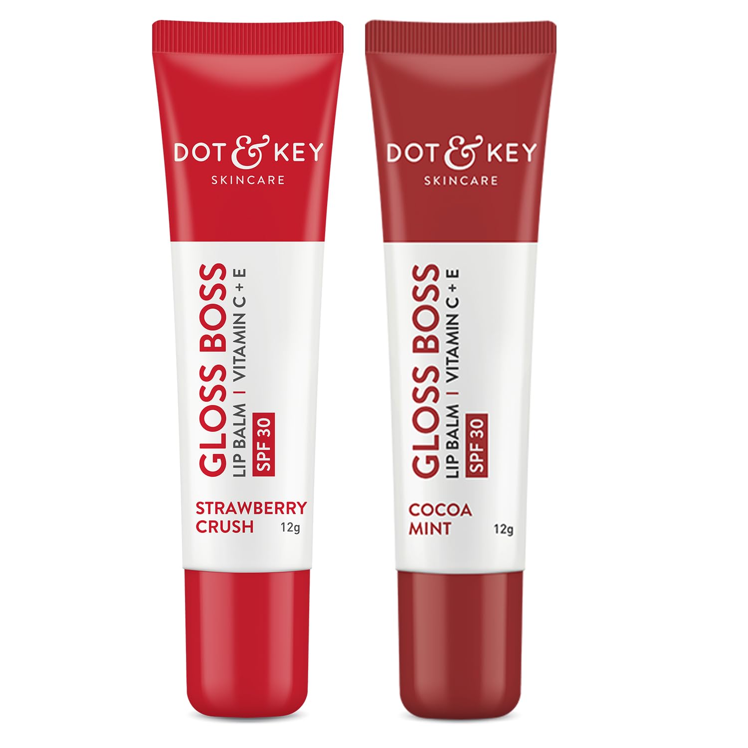 Dot & Key  Strawberry Crush SPF 30 Lip Balm 12gm & Cocoa Mint SPF 30 Lip Balm 12gm image 1