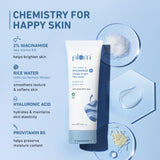 Plum Simply Bright 2% Niacinamide Face Wash With Rice Water Brightens Skin :- 100ml image 3