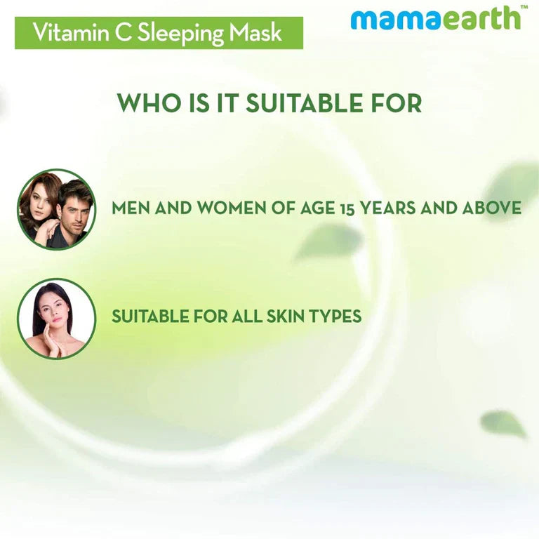 Mamaearth Vitamin C Sleeping Mask with Aloe Vera for Skin Illumination- 100 gm image 3