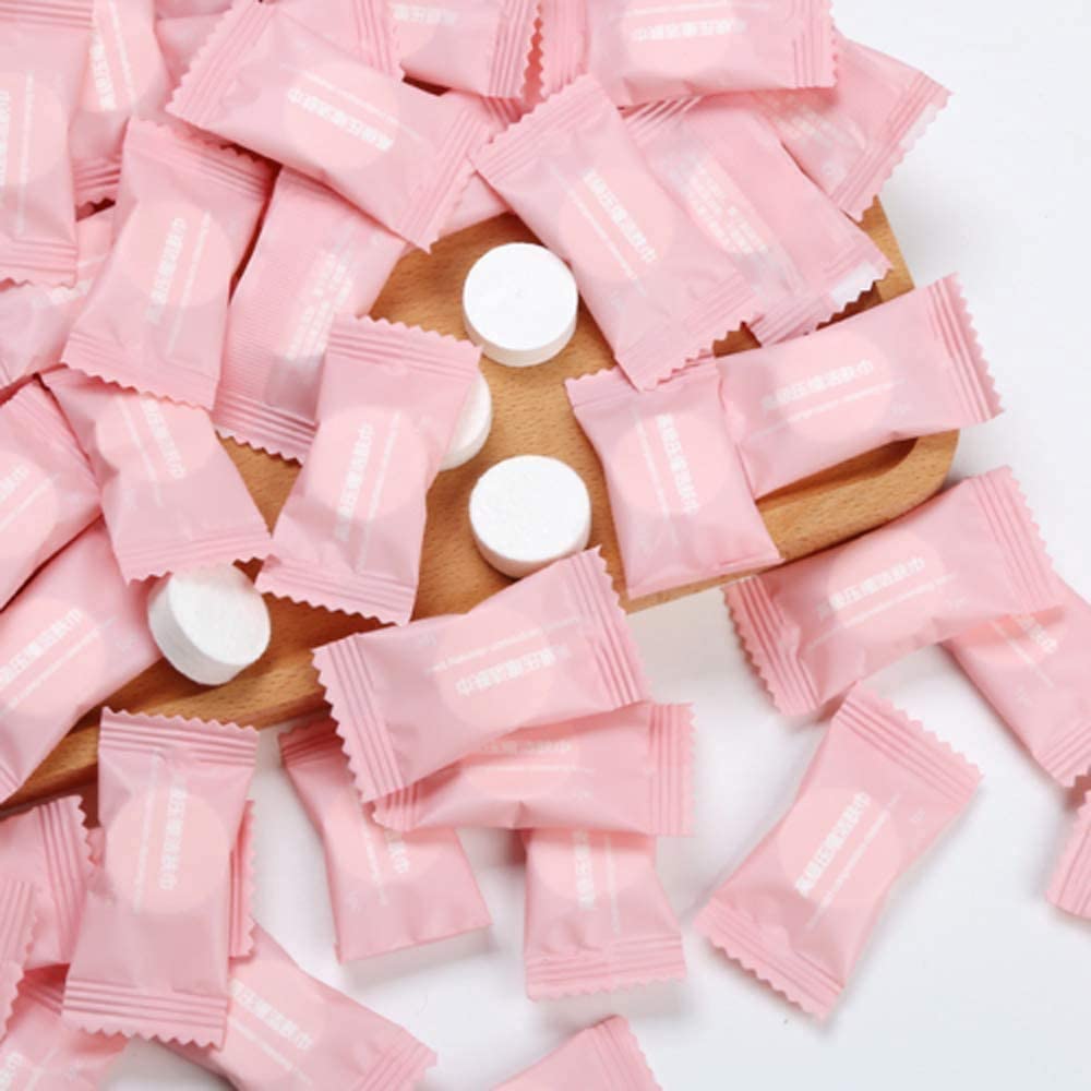 Crizer Compressed Facial Face Sheet tablets Outdoor Travel Portable Face Towel-(50Pcs) image 1