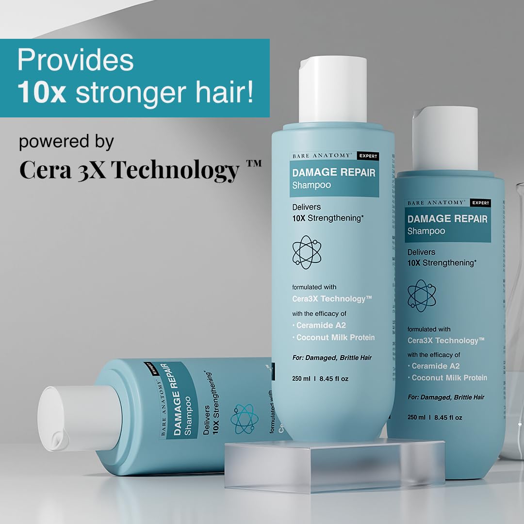 Bare Anatomy Damage Repair Hair Shampoo |For Women & Men | 250ml image 3
