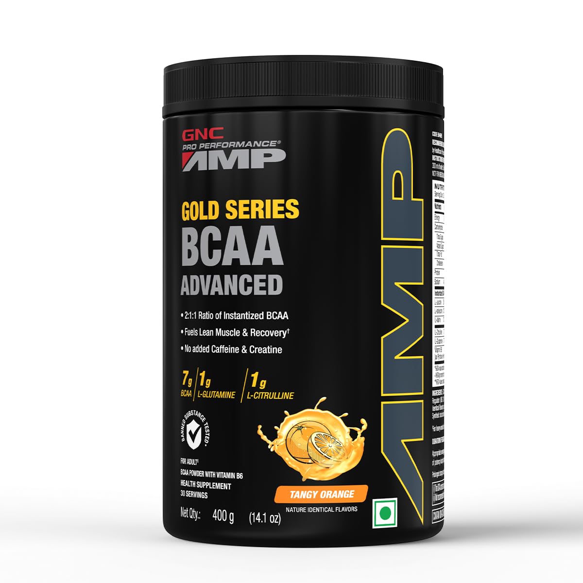 GNC AMP Gold Series BCAA Advanced | 400 gm image 1