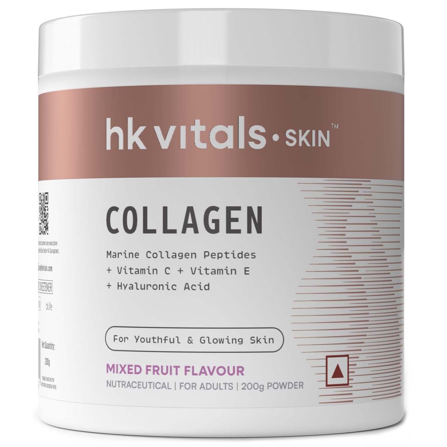 HealthKart Hk Vitals Marine Collagen Supplements Powder (Mixed Fruit, 200 Gram) image 1