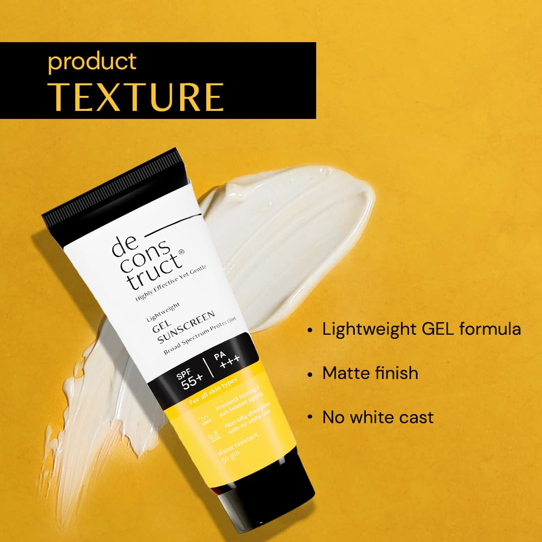 Deconstruct Face Gel Sunscreen Spf 55+ And Pa+++ -50gm image 3