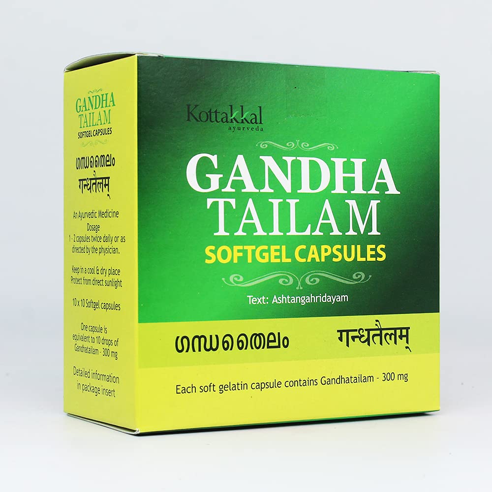 Kottakkal Ayurveda Gandha Tailam Softgel Capsule -100 tabs image 2