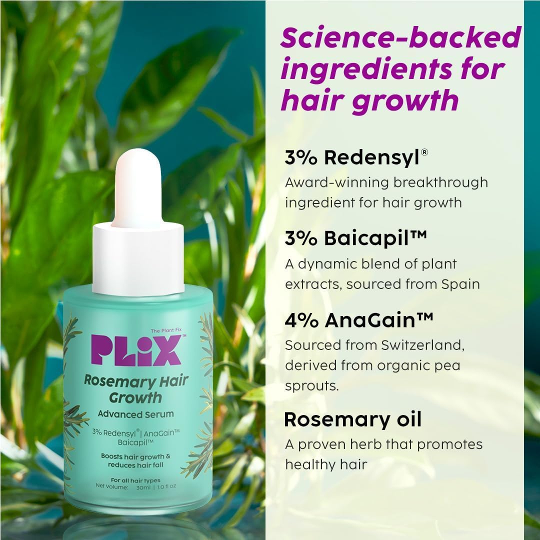 PLI'X THE PLANT FIX Rosemary Hair Growth Serum -30ml image 4