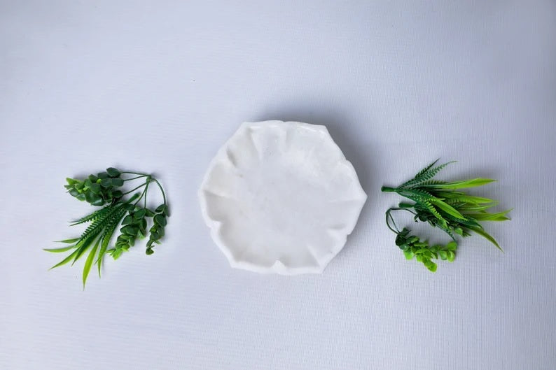 White Marble Bowl,Tray image 6