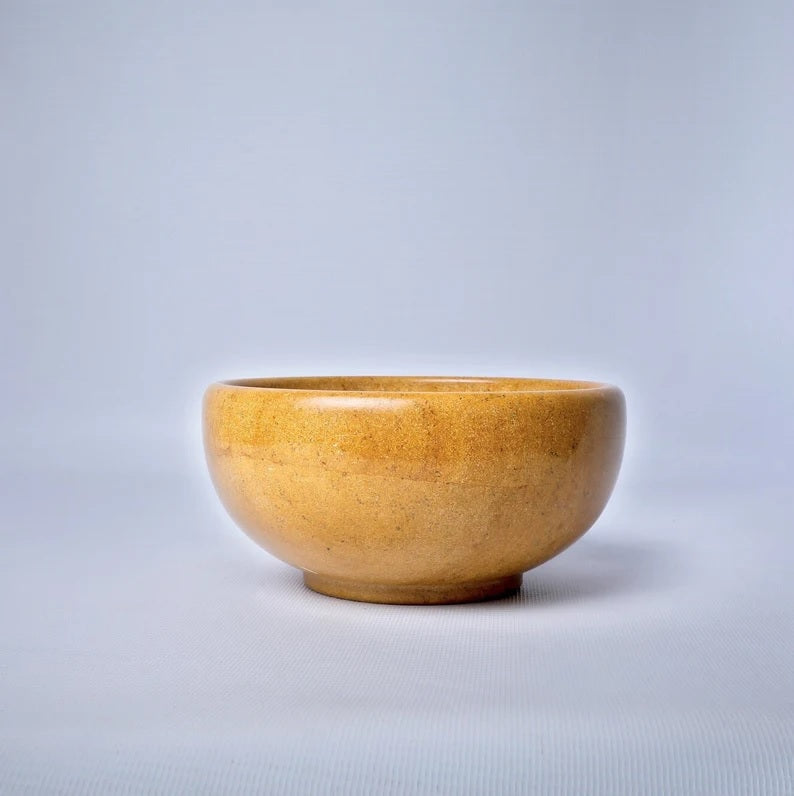 Yellow Desert Marble Handcrafted Bowl image 6