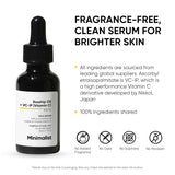 Minimalist Pure Rosehip Oil with Vitamin C Face Serum for Glowing Skin | Facial Oil For Men & Women | 30 ml image 3