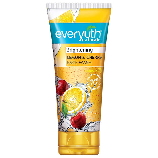 Everyuth Naturals Brightening Lemon & Cherry Face Wash -150 gm image 1