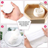 Crizer Compressed Facial Face Sheet tablets Outdoor Travel Portable Face Towel-(50Pcs) image 4
