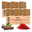 Ghar Sandalwood & Saffron Handmade Bath Soap – 100g  | Luxurious & Natural image 1