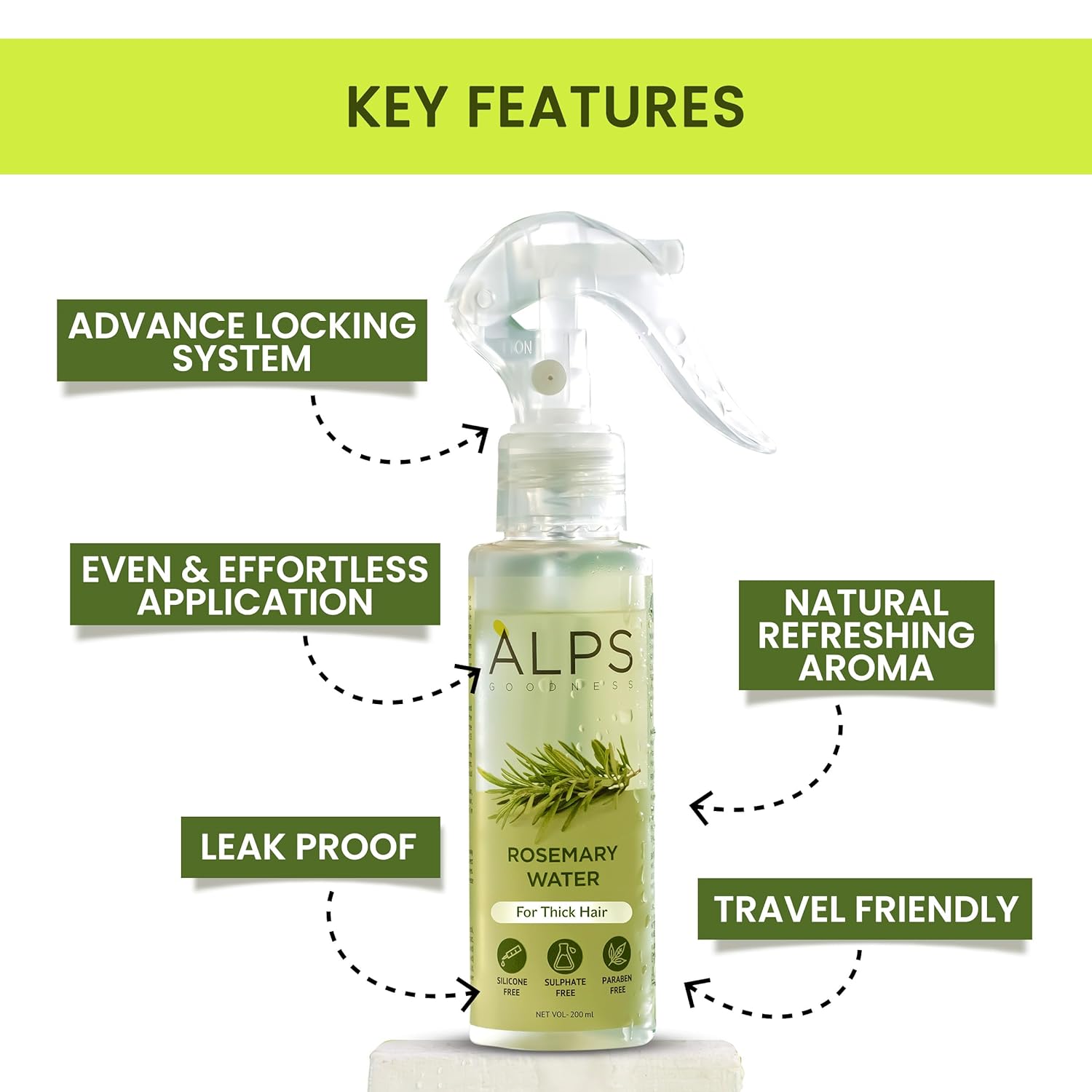 Alps Goodness Rosemary Water Spray For Hair Growth Twin Pack (200 ml x 2) image 3