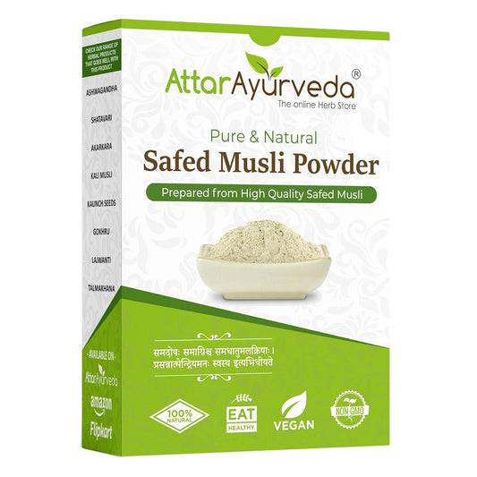 Attar Ayurveda Safed Musli Powder (100 grams) image 1