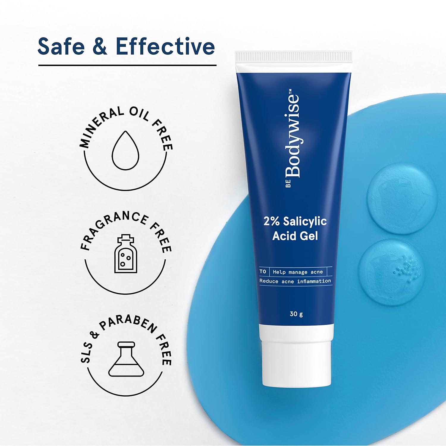 BeBodywise 2% Salicylic Acid Gel  -30 gm image 4