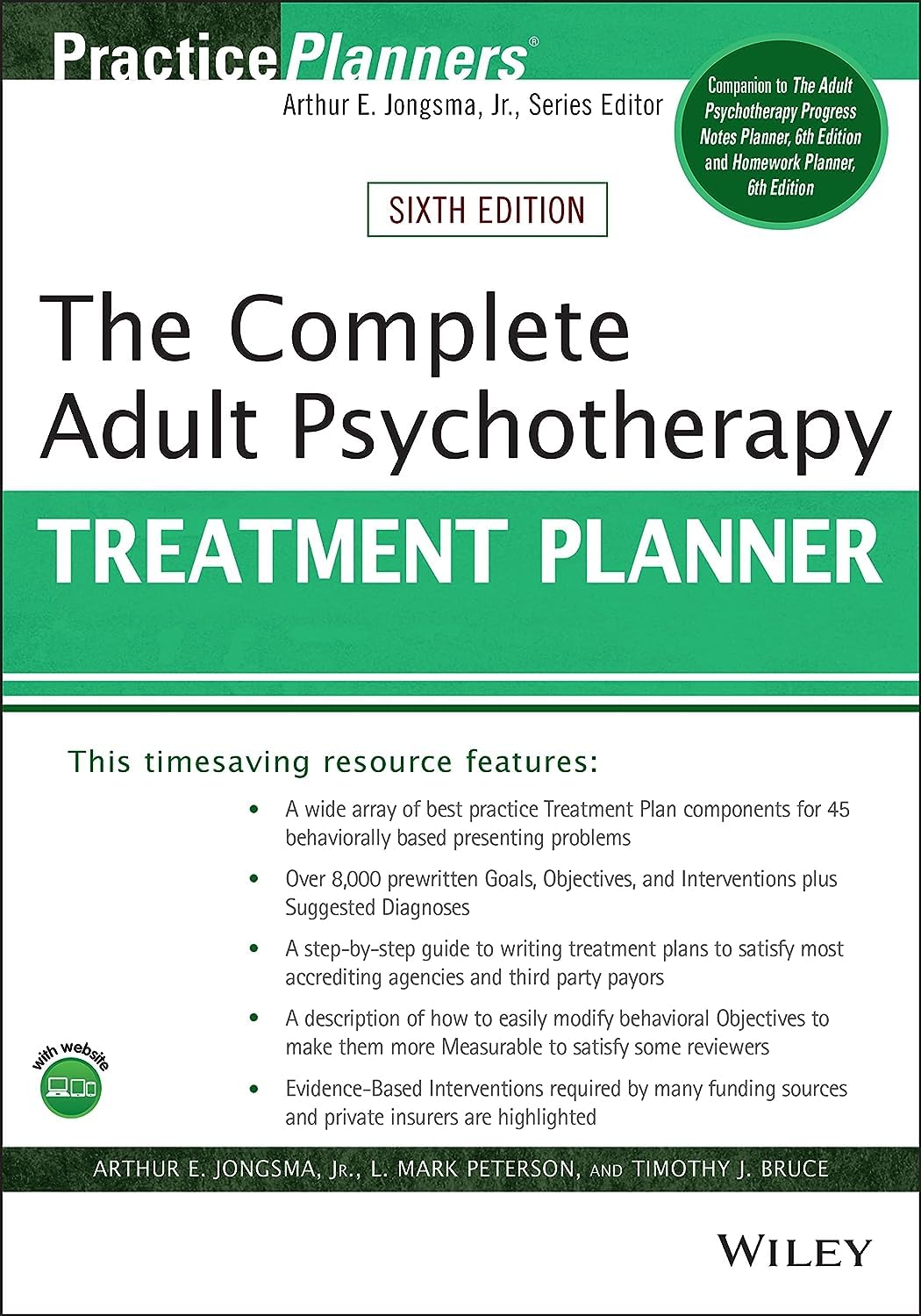 COMPLETE ADULT PSYCHOTHERAPY TREATMENT PLANNER (Paperback ) image 1