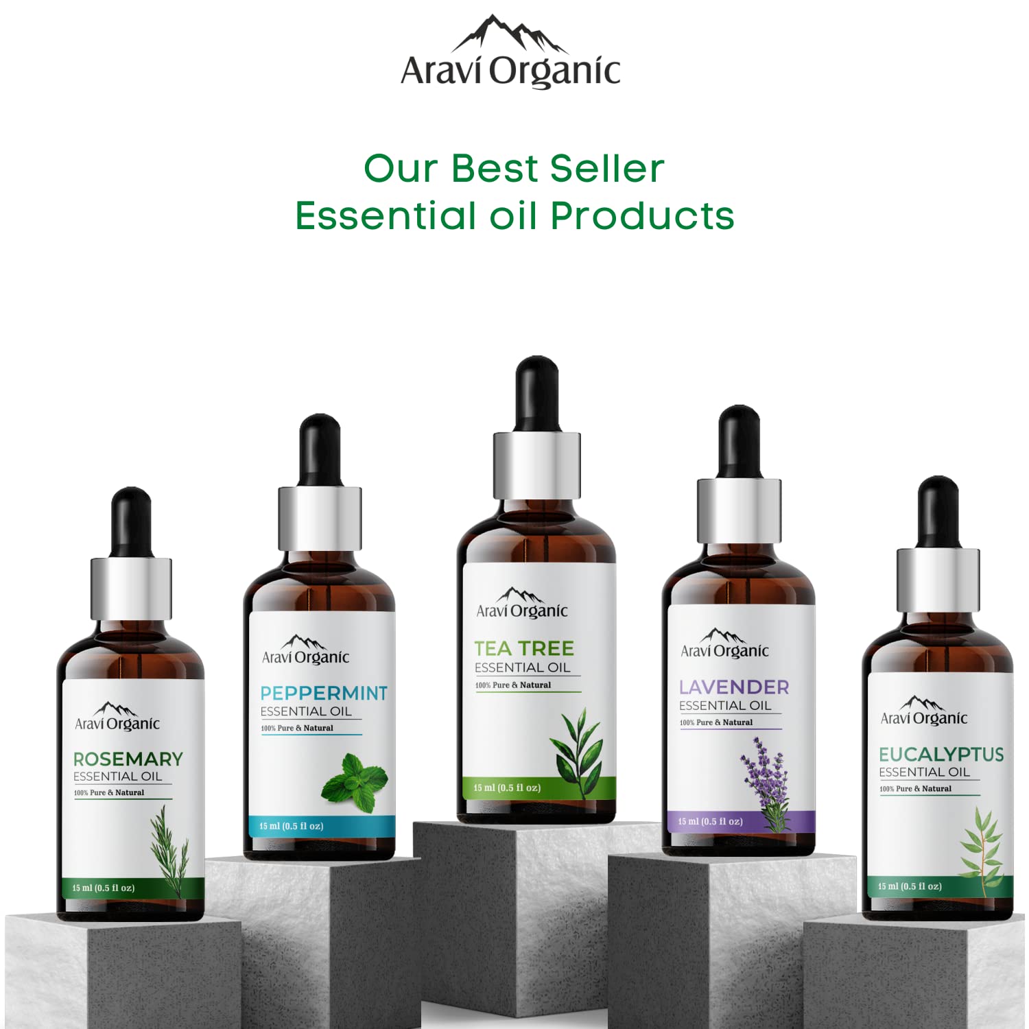 Aravi Organic Tea Tree And Peppermint Essential  oil For Women and Men -15 ml image 6