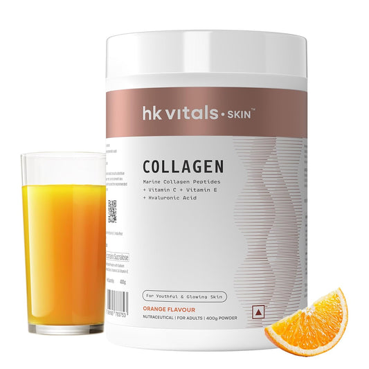 HealthKart hk vitals Marine Collagen Supplement  (Orange, 400g) image 1