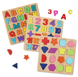 Chocozone Wooden Learning Educational Game Board (Alphabets, Numbers & Shapes) image 2