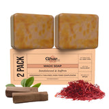 Ghar Soaps Sandalwood & Saffron Magic Soaps For Bath  (100 Gms Pack Of 1) image 2