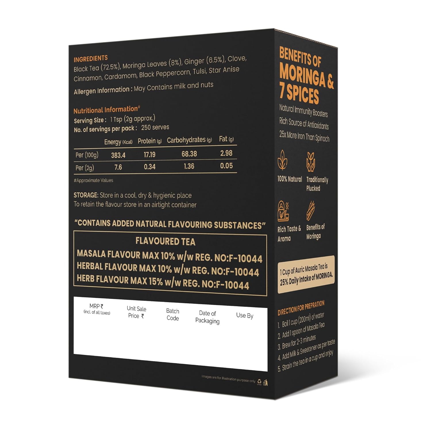 Auric   Moringa Masala Tea - Black Tea from Assam & Darjeeling image 7