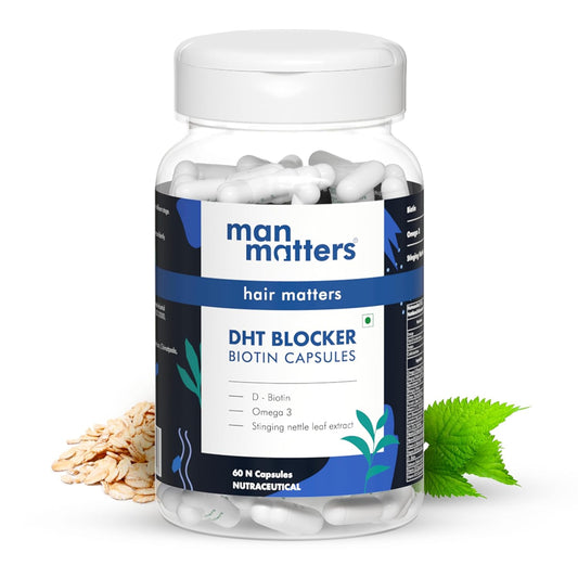 Man Matters DHT Blocker Biotin Capsules-   60 Capsules image 1